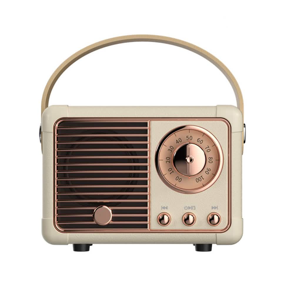 Vintage Wireless Speaker Speakers White - DailySale