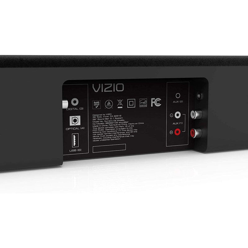 Vizio SB3821-C6C 38 Inch 2.1 Sound Bar System Speakers - DailySale