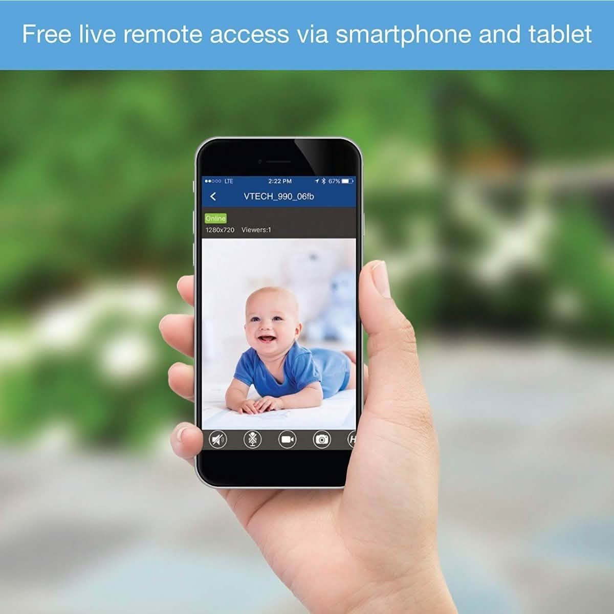 VTech Wi-Fi Enabled Expandable Digital Video Baby Monitor Gadgets & Accessories - DailySale