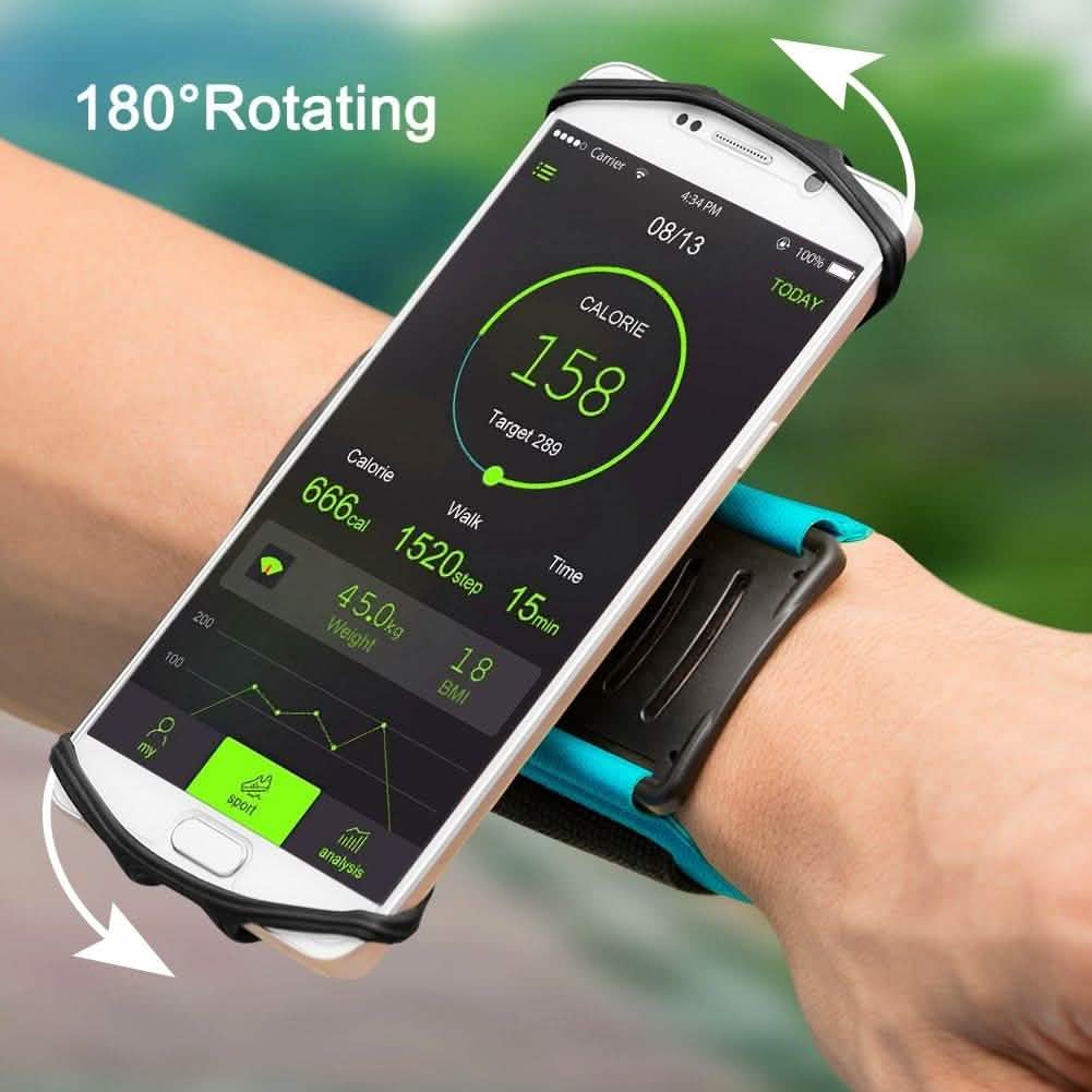 VUP Wristband Phone Holder, 180° Rotatable - Assorted Colors Sports & Outdoors - DailySale