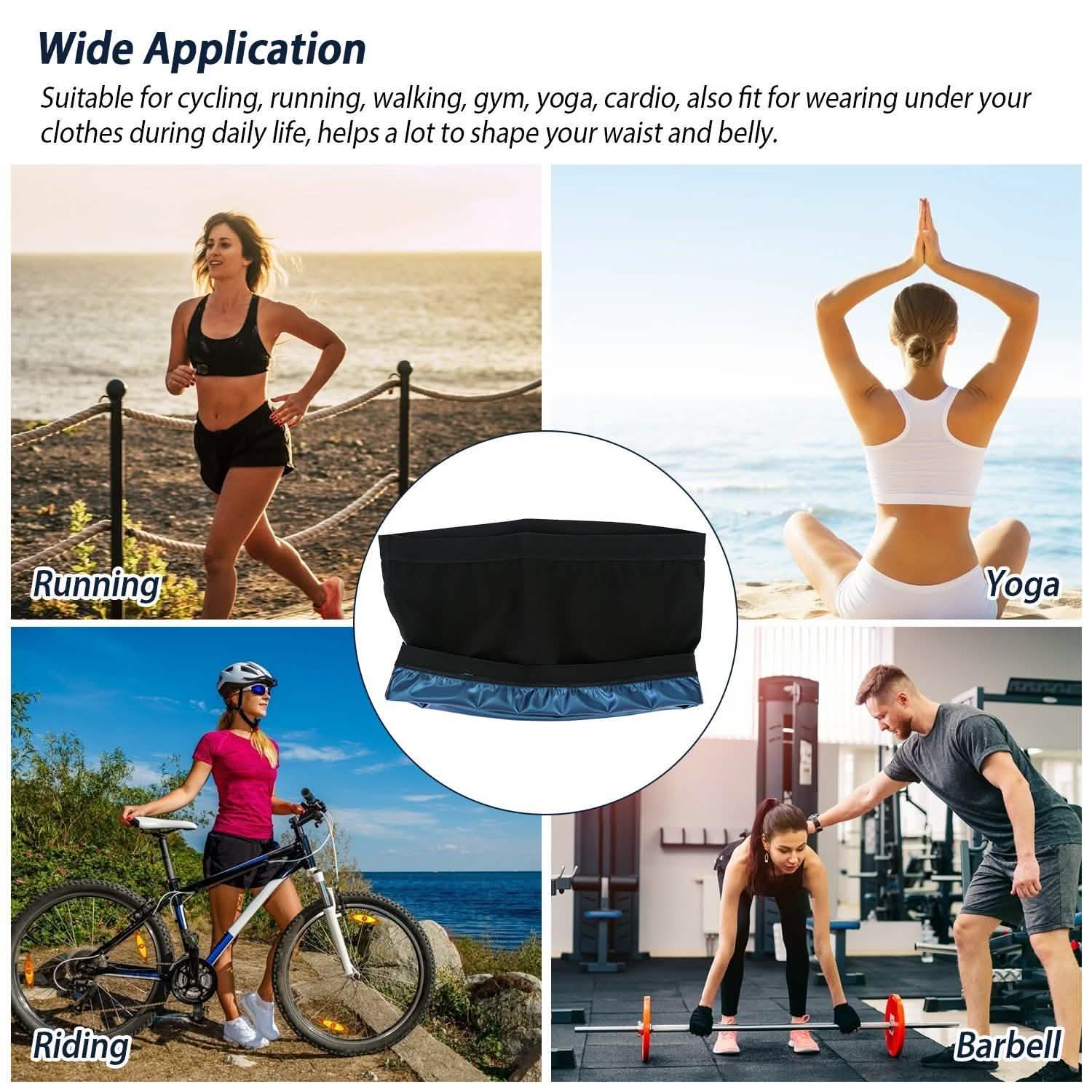 Waist Trimmer Women Sauna Sweat Wraps Waist Slimming Trainer Belt Fitness - DailySale