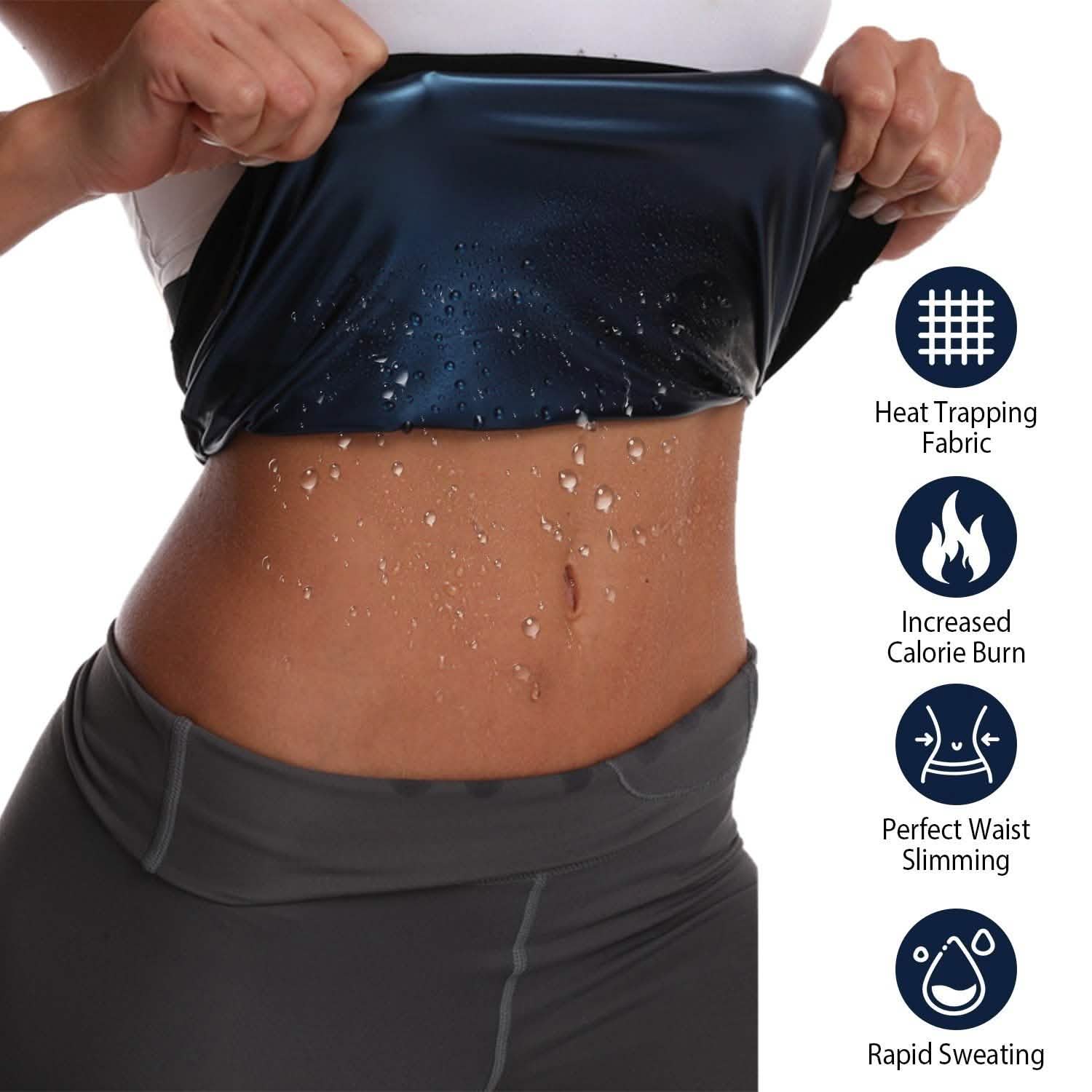 Waist Trimmer Women Sauna Sweat Wraps Waist Slimming Trainer Belt Fitness - DailySale