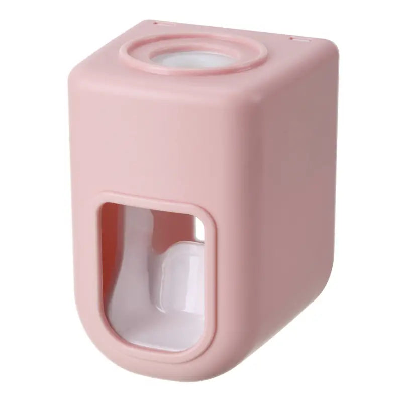 Wall Mounted Automatic Toothpaste Squeezer Bath Pink - DailySale