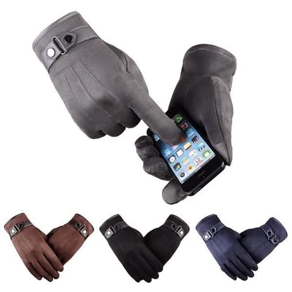 Warm Velvet Cold-Proof Gloves Thermal Touch Phone Screen Sports & Outdoors - DailySale