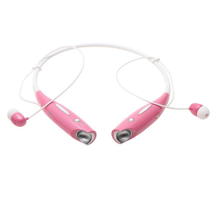 Water-Resistant Behind-the-Neck Bluetooth Stereo Headset - Assorted Colors Headphones & Speakers Pink - DailySale