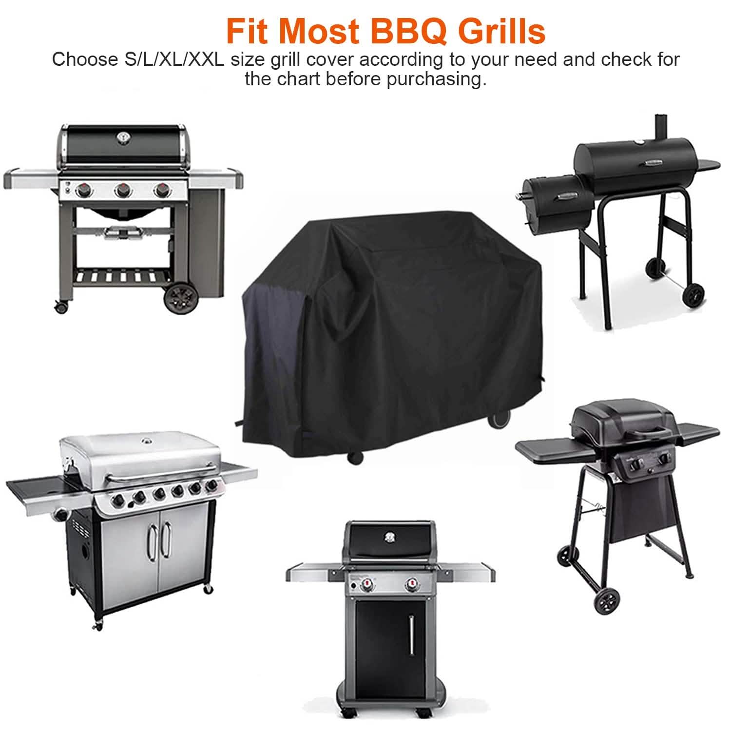 Water-Resistant Heavy Duty BBQ Grill Cover Garden & Patio - DailySale