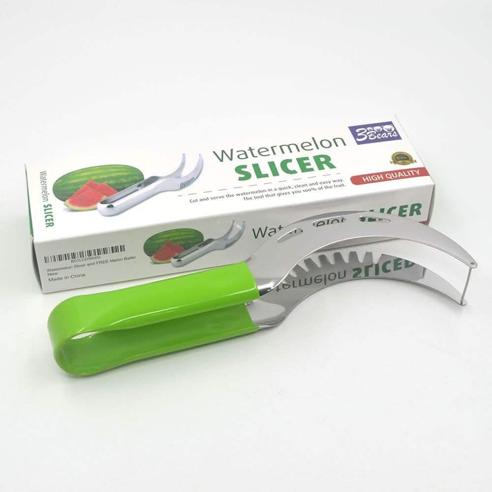 Watermelon Slicer and Bonus Melon Baller Kitchen Essentials - DailySale