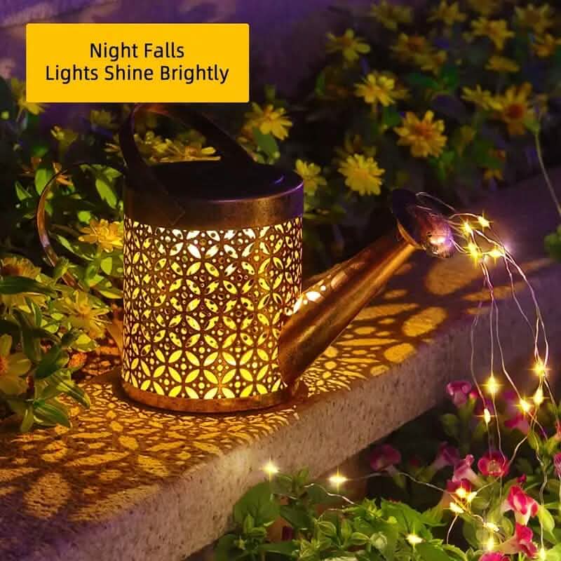 Waterproof Copper Solar Watering Can Light Outdoor Lighting - DailySale