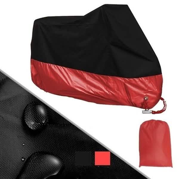 Waterproof Dustproof Motorcycle Bicycle Bike Cover Sports & Outdoors Black/Red M - DailySale