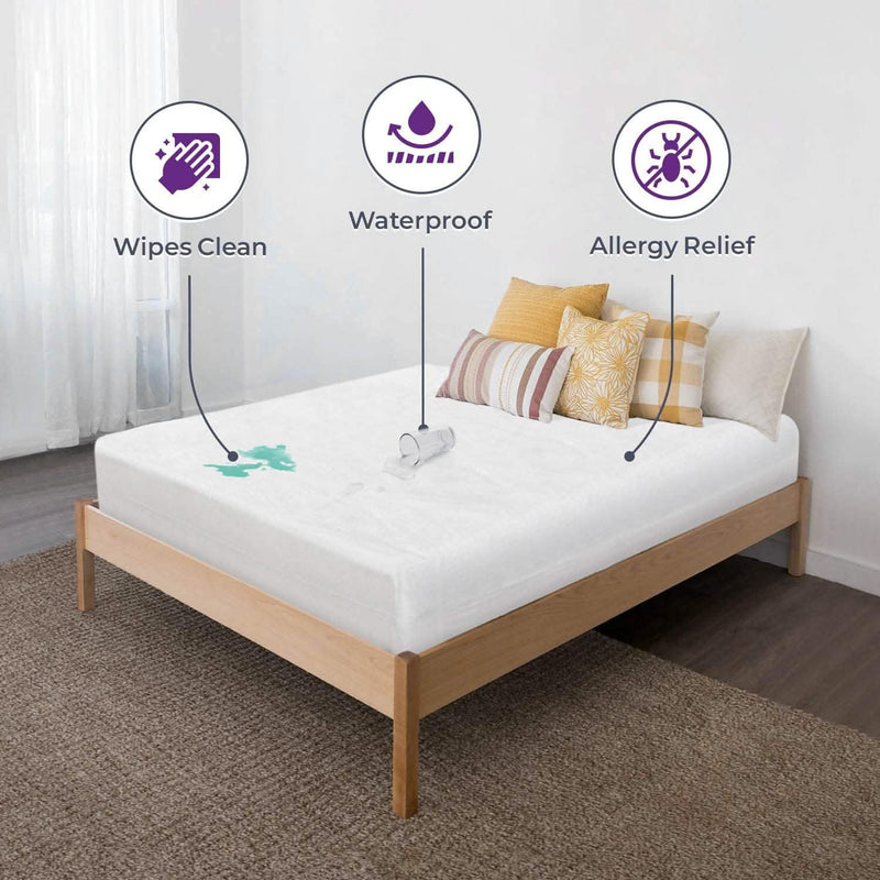Waterproof Mattress Cover: Extra Heavy-Duty PVC Plastic Bed Protector Bedding - DailySale