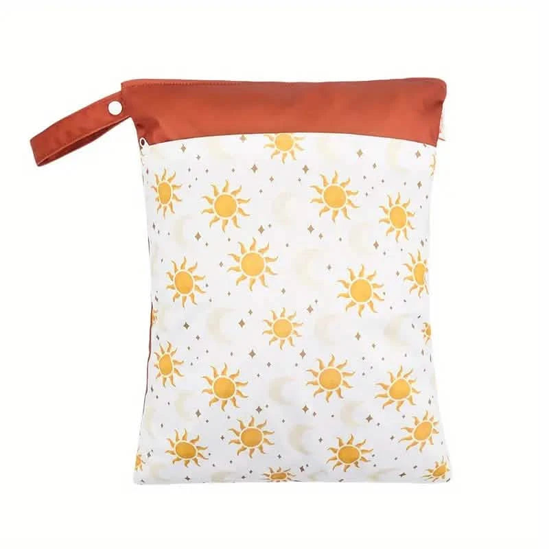 Waterproof Reusable Wet Bag Wet Dry Bags For Cloth Diapers & Breast Pump Parts Bags & Travel 10 - DailySale