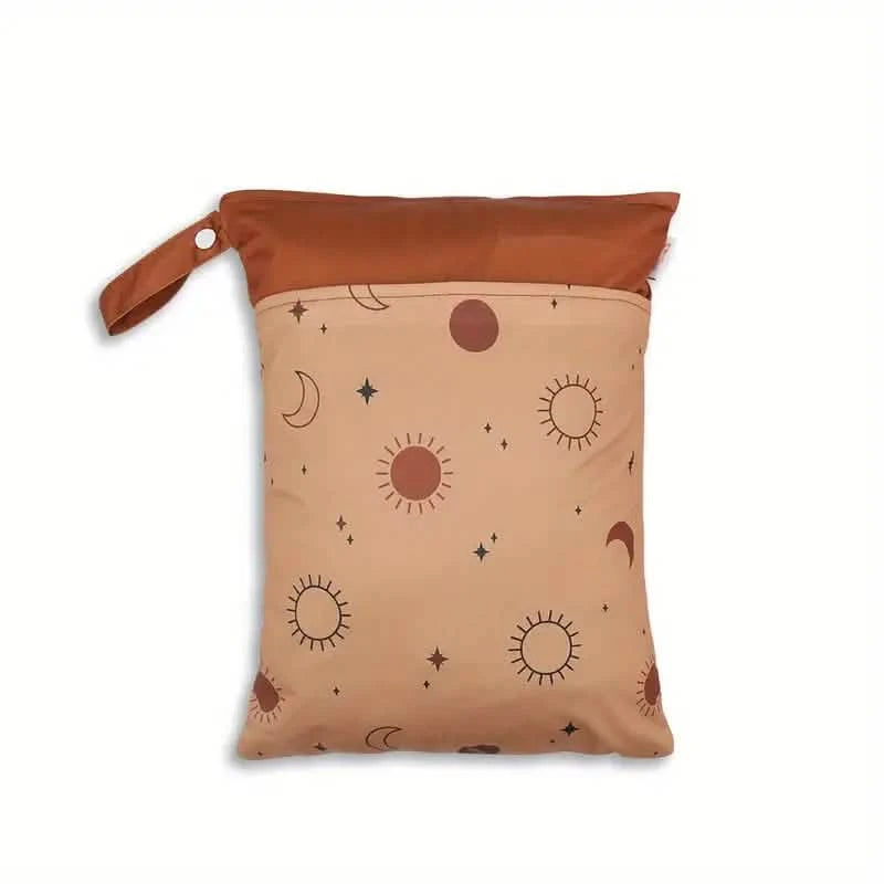 Waterproof Reusable Wet Bag Wet Dry Bags For Cloth Diapers & Breast Pump Parts Bags & Travel 3 - DailySale
