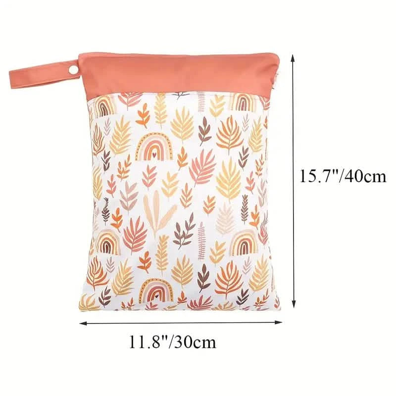 Waterproof Reusable Wet Bag Wet Dry Bags For Cloth Diapers & Breast Pump Parts Bags & Travel - DailySale