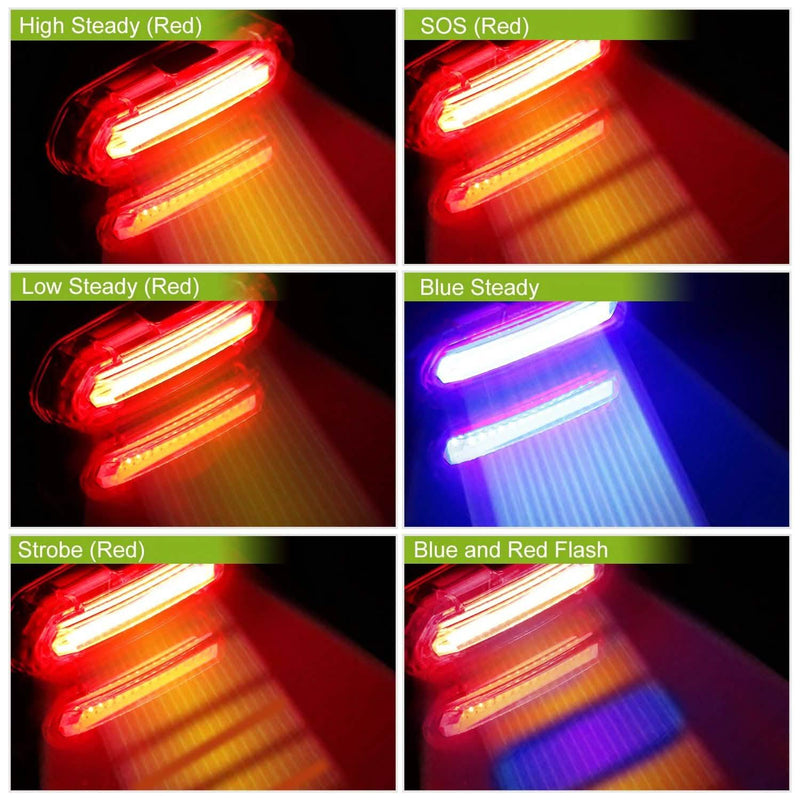 Waterproof USB Rechargeable LED Bicycle Tail Warning Lamp Sports & Outdoors - DailySale