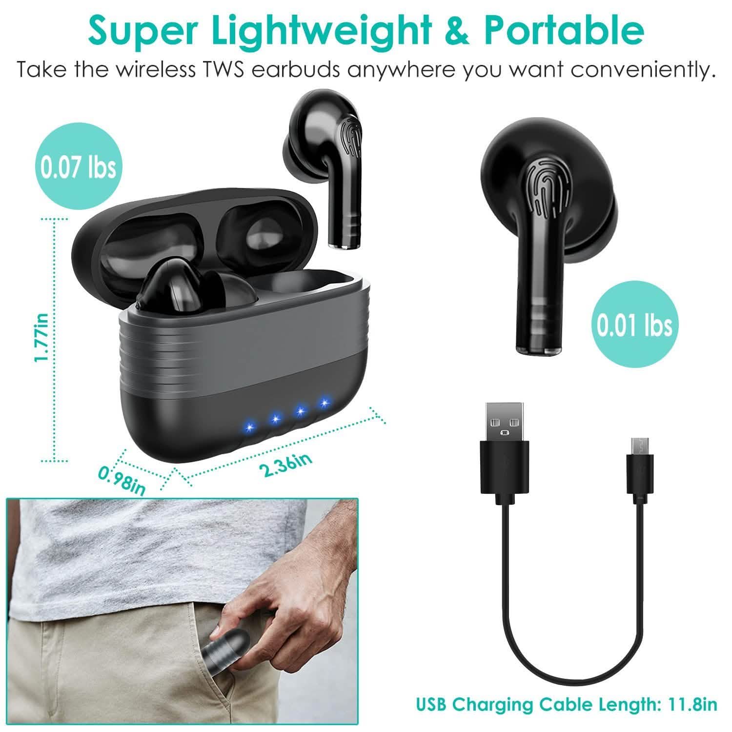 Waterproof Wireless 5.0 TWS Earbuds Headphones & Audio - DailySale