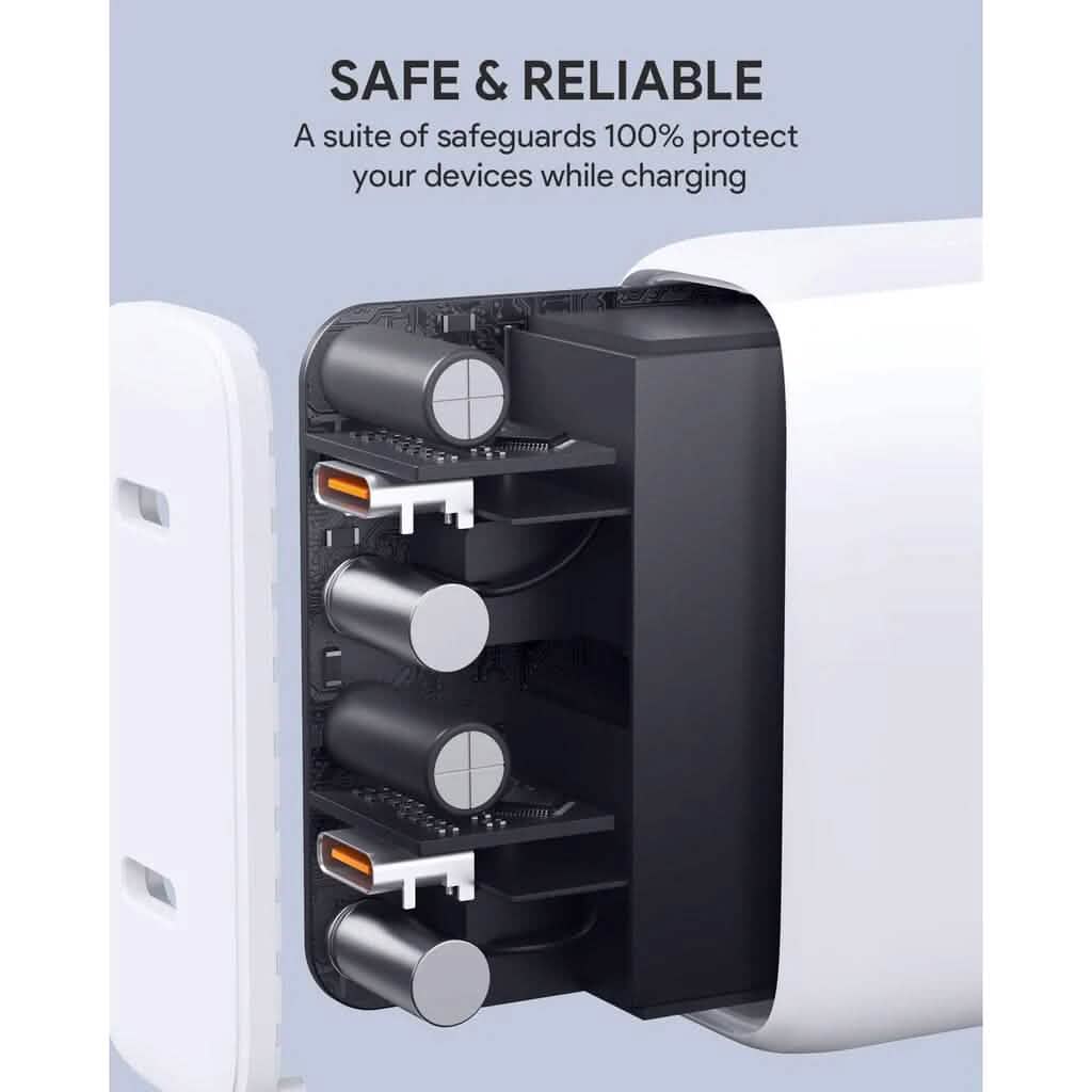 Wemiss 40W USB-C Wall Fast Charger with Foldable Plug Mobile Accessories - DailySale