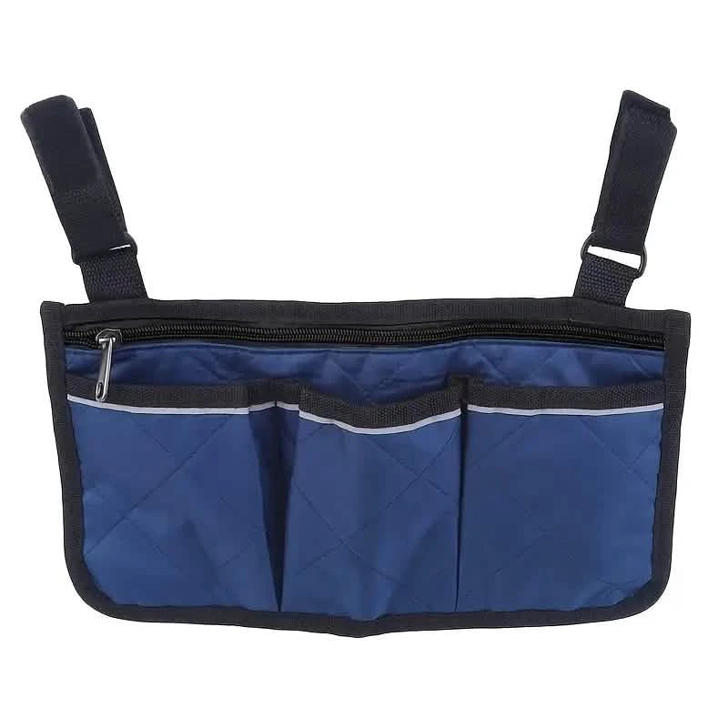 Wheelchair Armrest Organizer Bag Bags & Travel Blue - DailySale