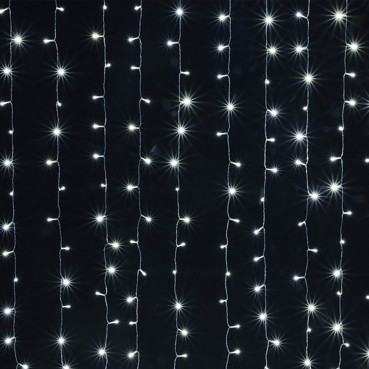 White 100 Led Rope Curtain Fairy Lights Outdoor Outdoor Lighting - DailySale