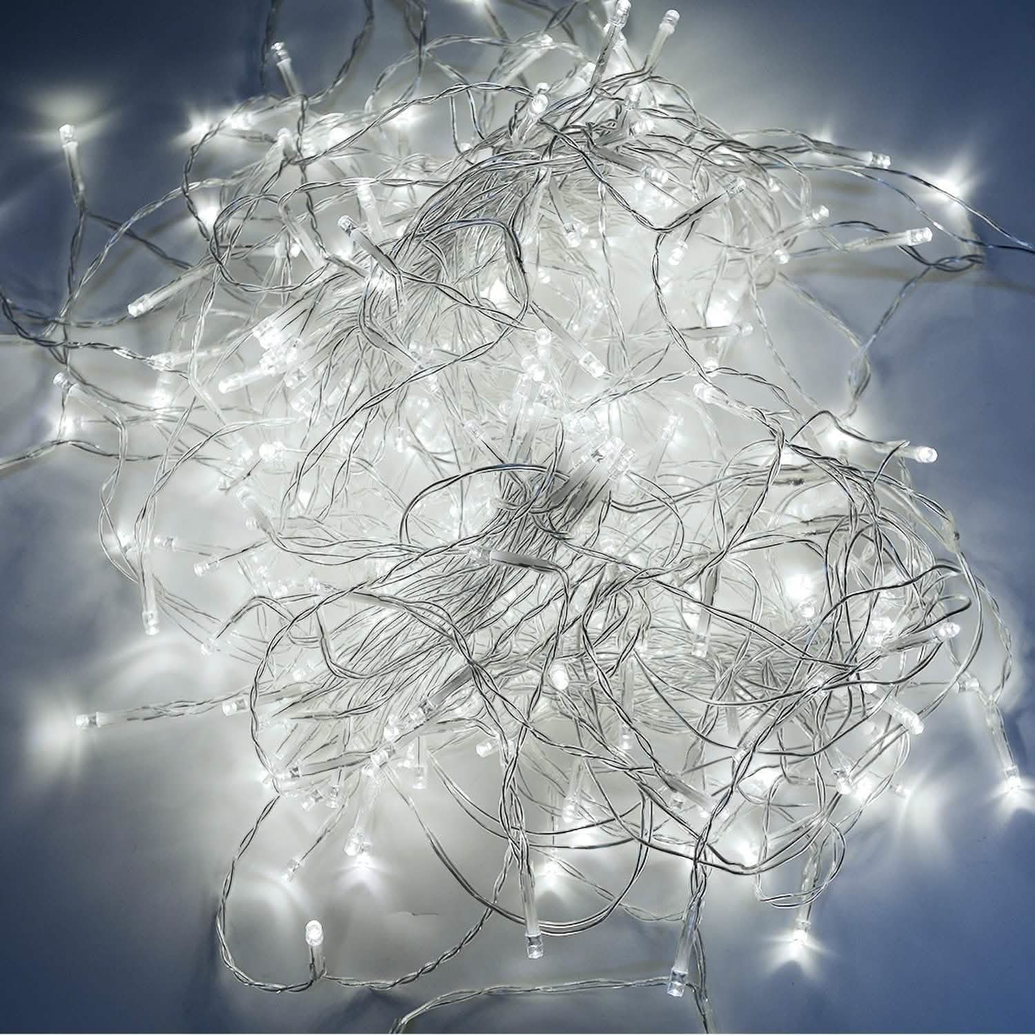 White 100 Led Rope Curtain Fairy Lights Outdoor Outdoor Lighting - DailySale