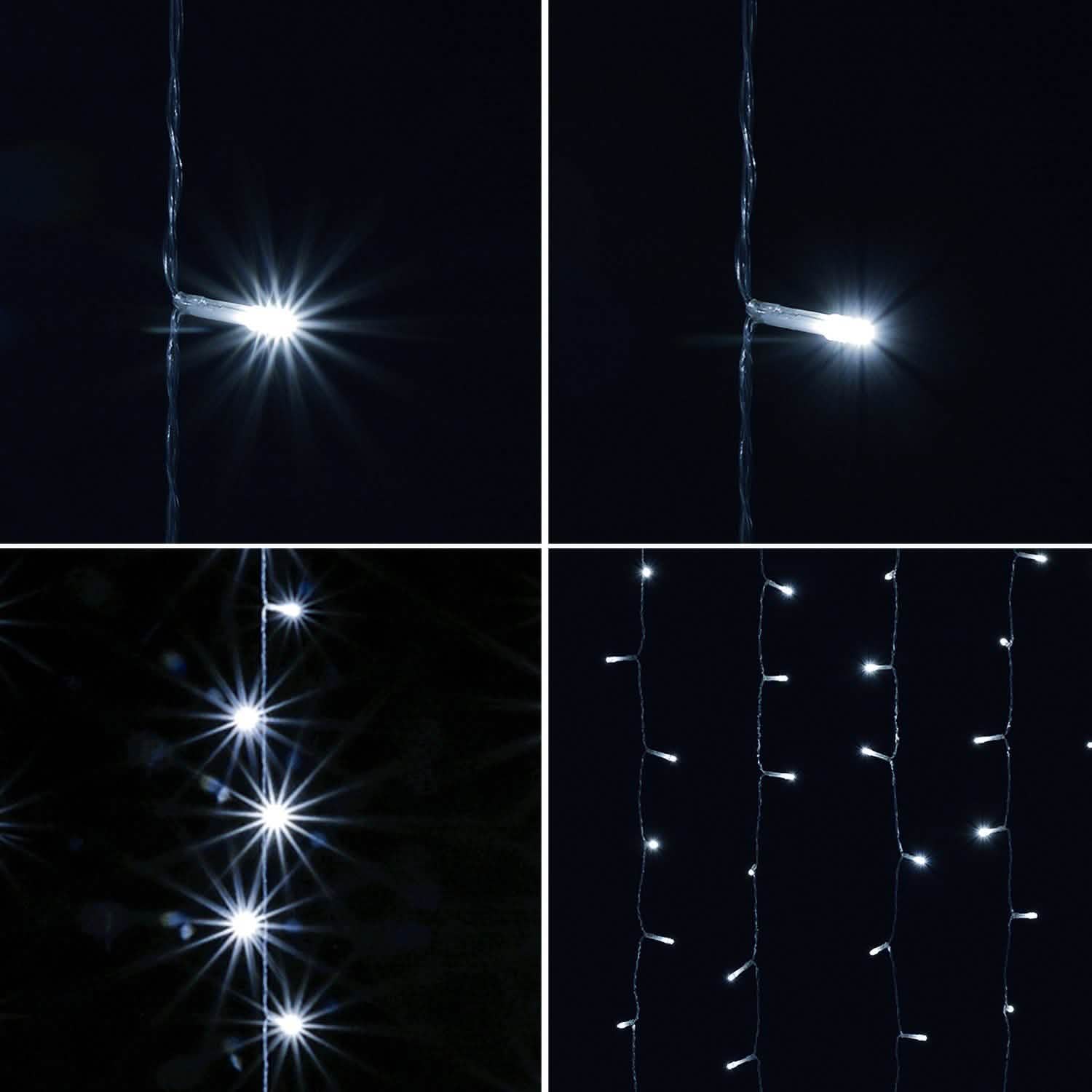 White 100 Led Rope Curtain Fairy Lights Outdoor Outdoor Lighting - DailySale