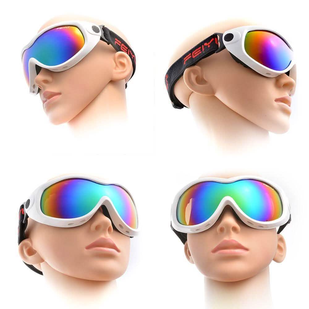 White for Kid Ski Goggles Double Anti Fog Lenses Sun Glasses Sports & Outdoors - DailySale