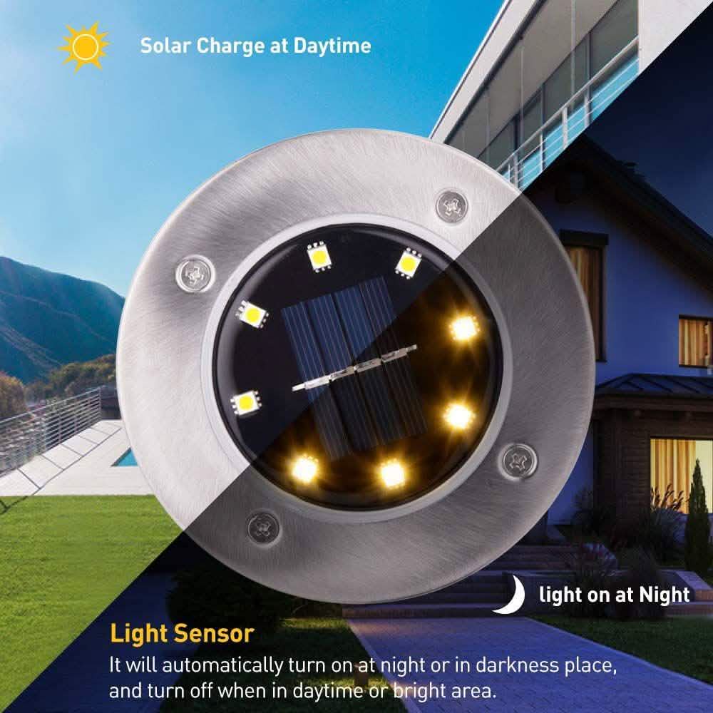 White Solar LED Garden Light Garden & Patio - DailySale