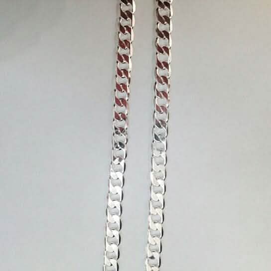 White Unisex Cuban Link Chain 24" Necklaces - DailySale