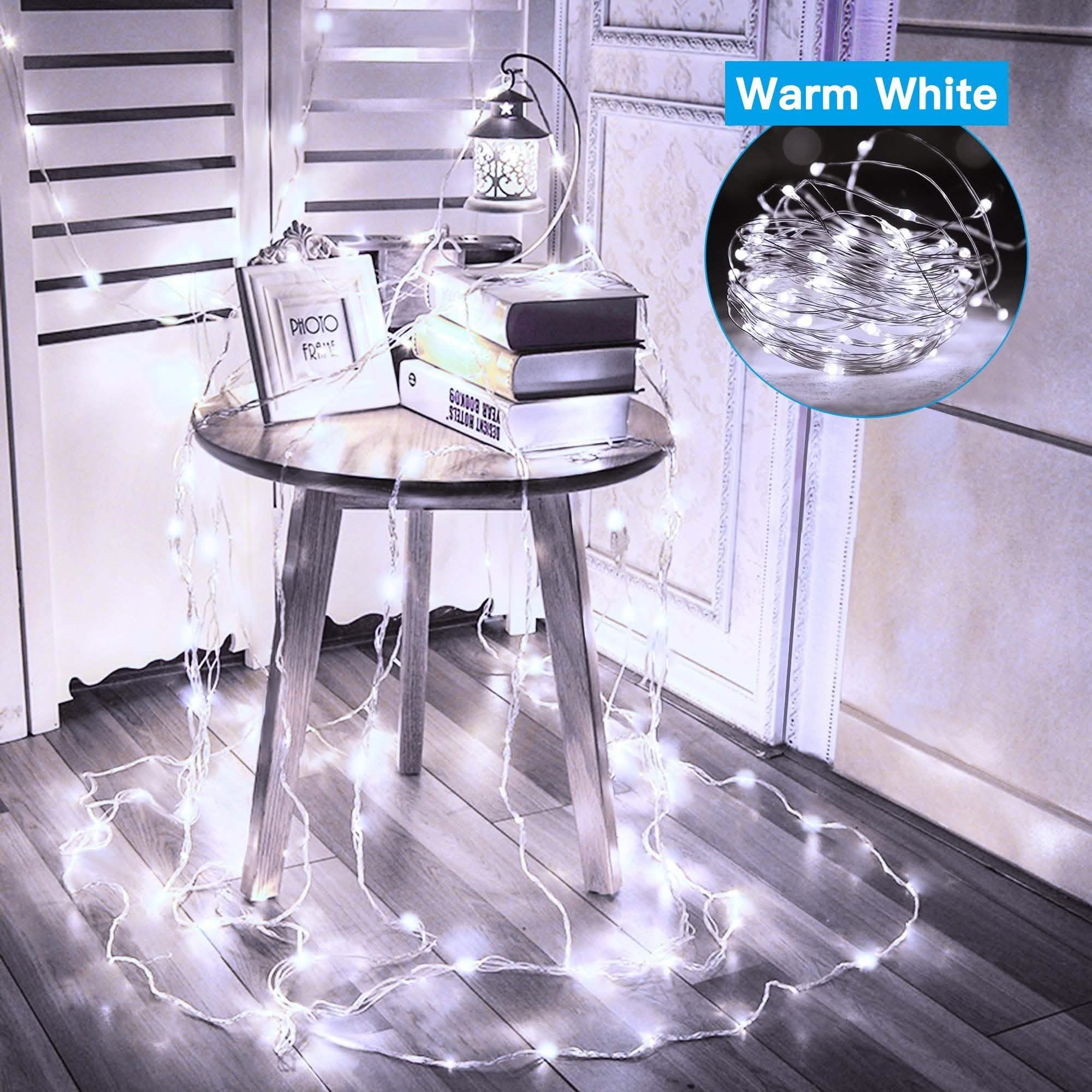 White USB Remote Control 3x3M 300LED String Lights Waterproof Lighting & Decor - DailySale