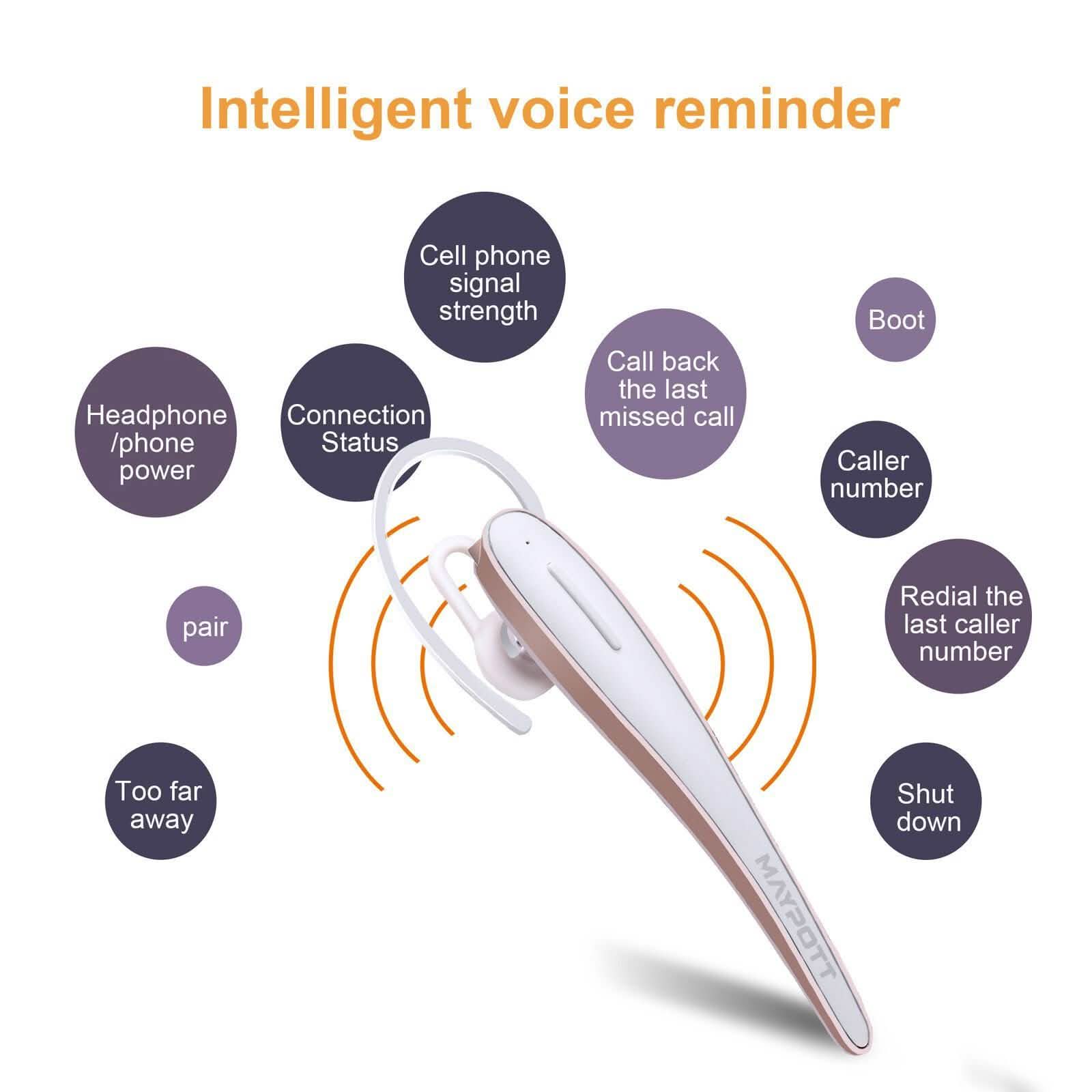 White Wireless Bluetooth 4.1 Earphone Sports Stereo Headphones - DailySale