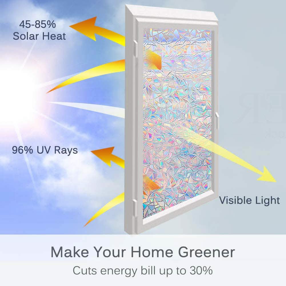 Window Privacy Film Static Window Sticker Everything Else - DailySale