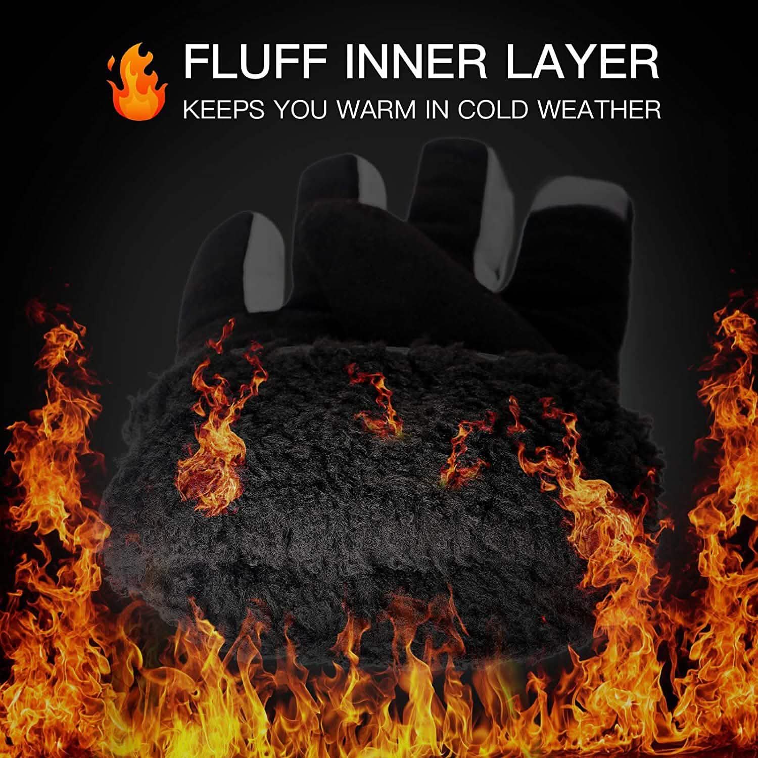 Windproof Thermal Gloves for Cold Weather Anti-Slip Gloves Sports & Outdoors - DailySale