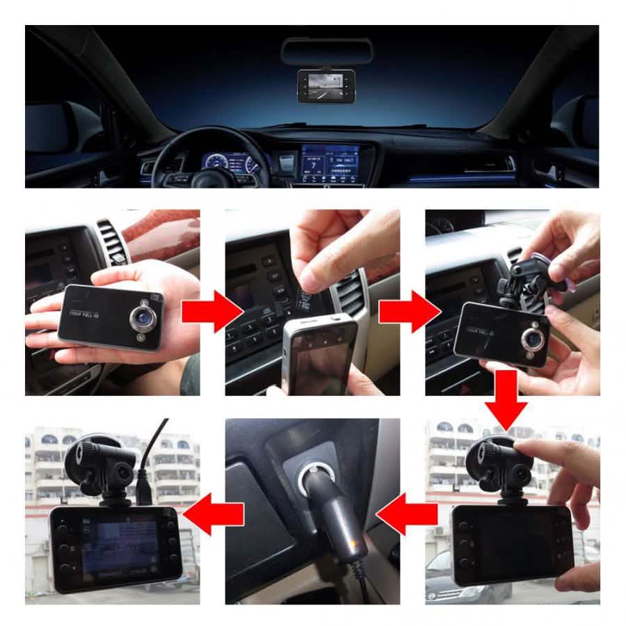 Windshield-Mount 1080p Wide-Angle Video Recorder Auto Accessories - DailySale