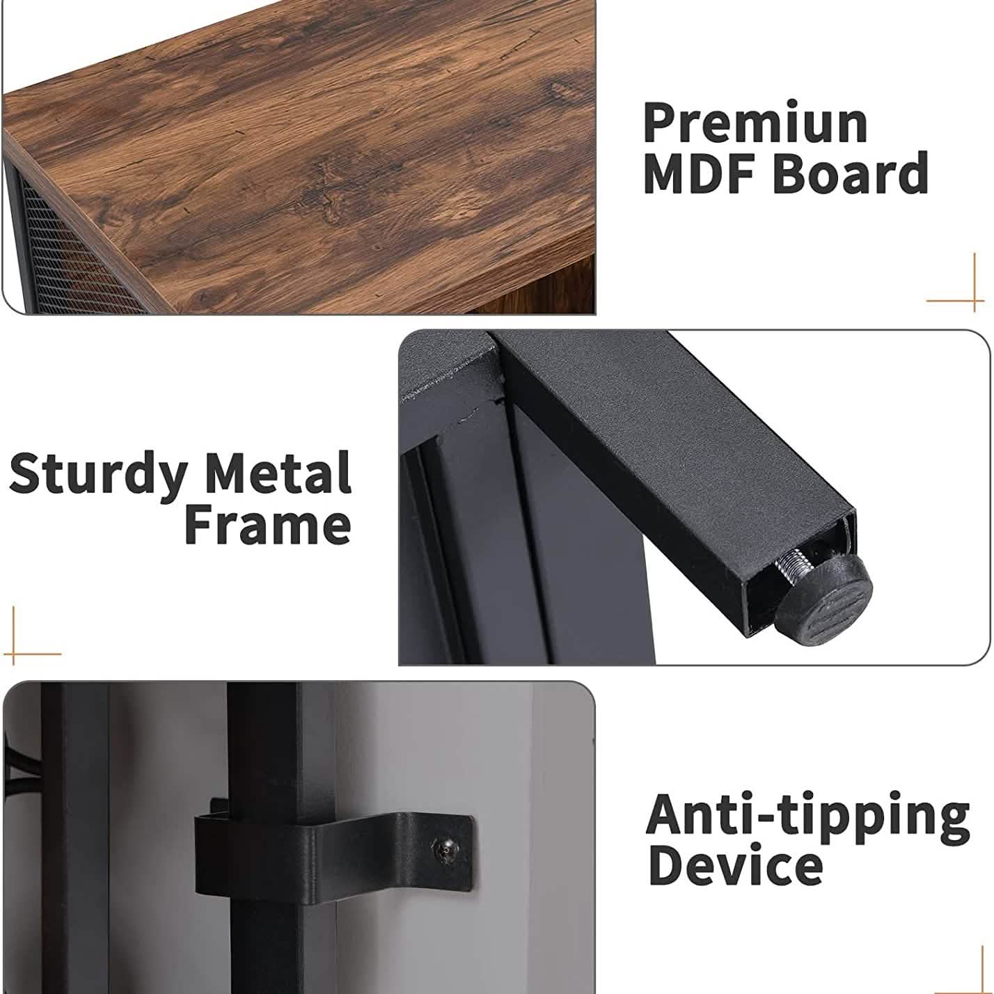 Wine Bar Cabinet for Liquor and Glasses Furniture & Decor - DailySale
