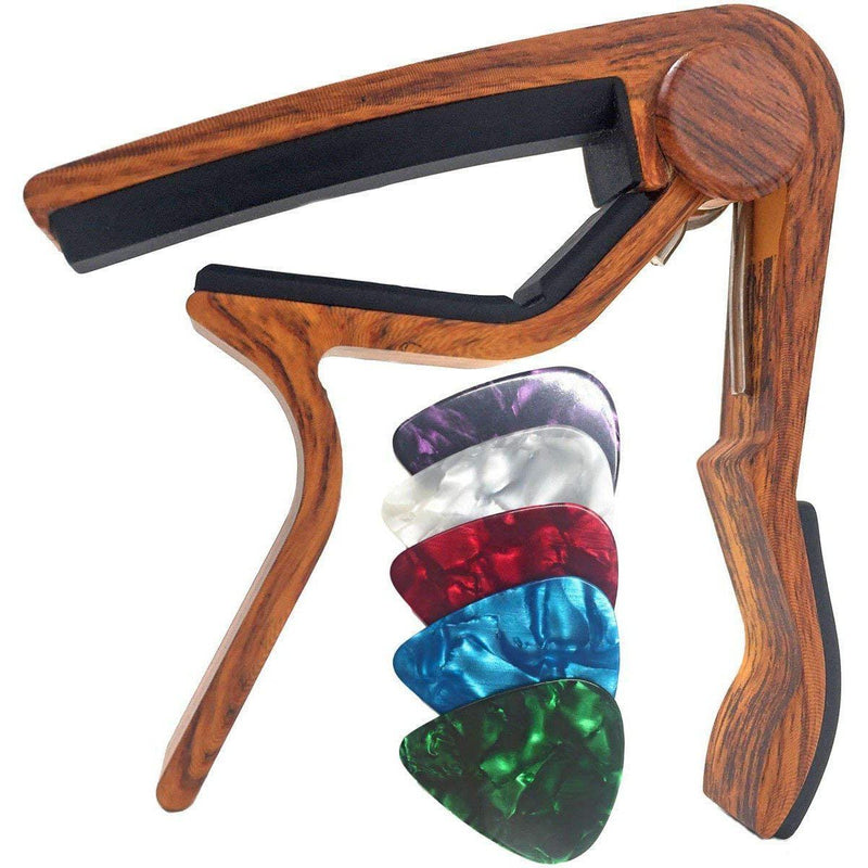 WINGO Quick-Change Capo for 6 String Steel Acoustic and Electric Guitars