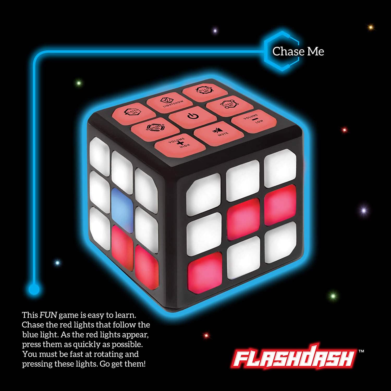 Winning Fingers Flashing Cube Electronic Memory and Brain Toy Toys & Games - DailySale