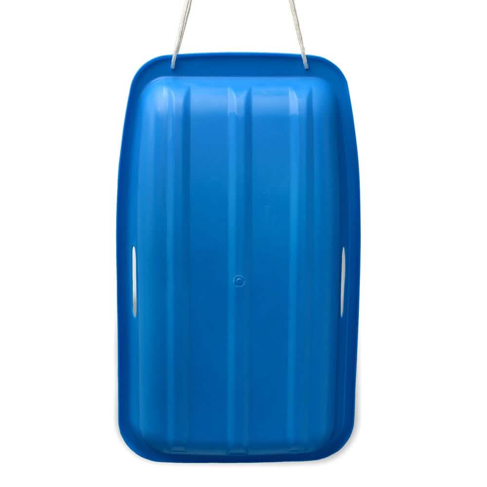 Winter Blue Plastic Snow Sled Boat Shape Sledge Sports & Outdoors - DailySale