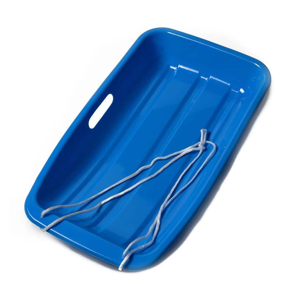 Winter Blue Plastic Snow Sled Boat Shape Sledge Sports & Outdoors - DailySale