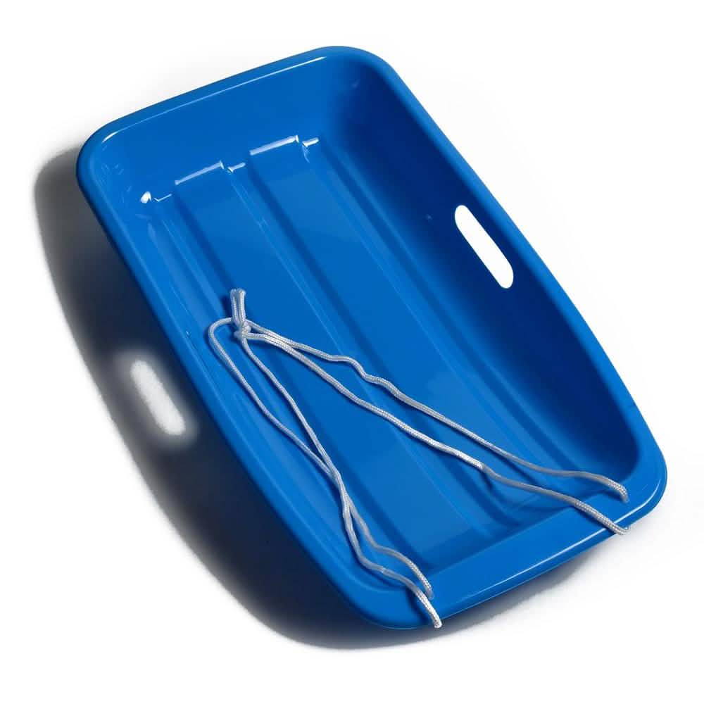 Winter Blue Plastic Snow Sled Boat Shape Sledge Sports & Outdoors - DailySale