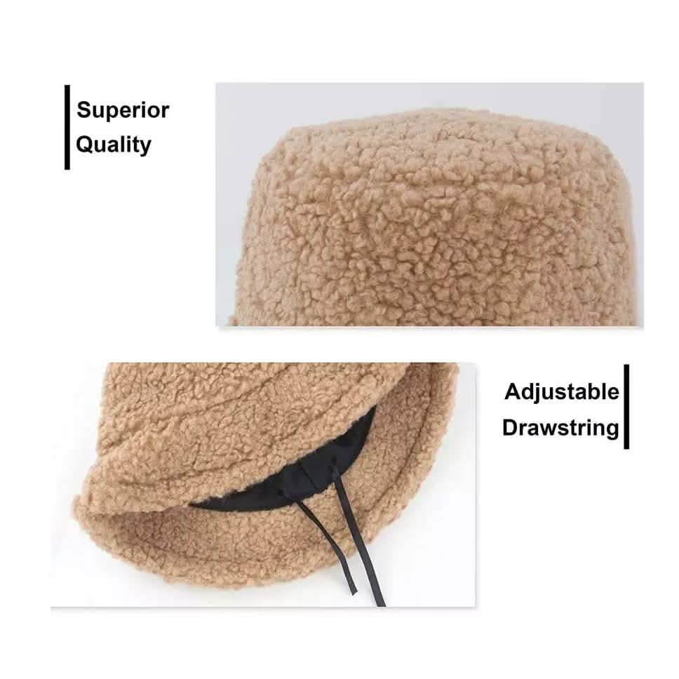 Winter Bucket Hat Women Warm Hats Vintage Faux Fur Fisherman Cap Women's Shoes & Accessories - DailySale