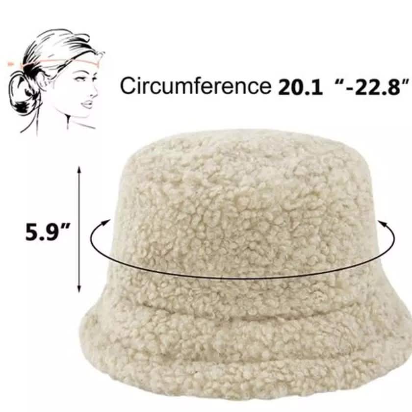 Winter Bucket Hat Women Warm Hats Vintage Faux Fur Fisherman Cap Women's Shoes & Accessories - DailySale