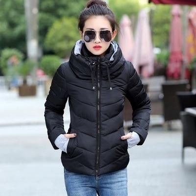 Winter Jacket Women Parka Thick Winter Outerwear Women's Clothing Black M - DailySale