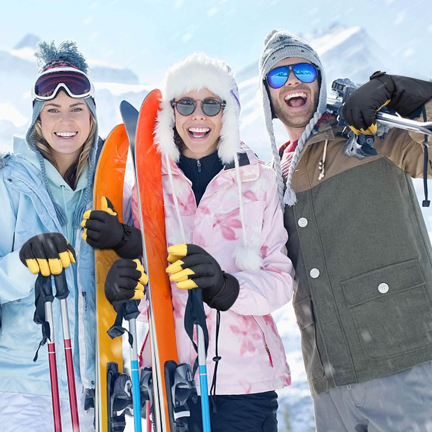 Winter Ski Thermal Gloves for Men and Women Sports & Outdoors - DailySale
