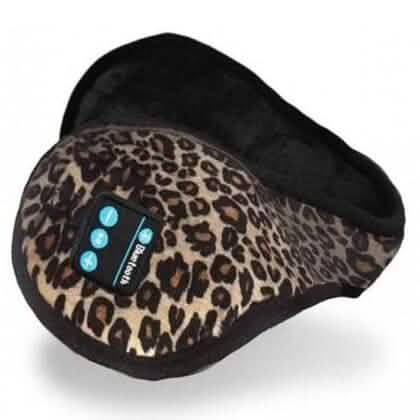 Wireless Bluetooth Ear Warmers Sports & Outdoors Leopard - DailySale