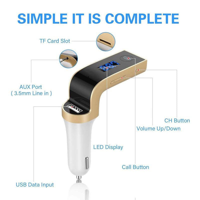 Wireless Bluetooth FM Transmitter Car Kit Auto Accessories - DailySale