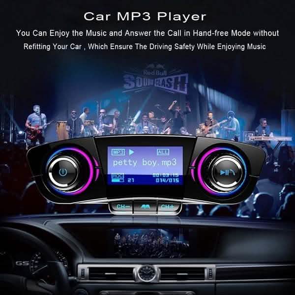 Wireless Bluetooth Handsfree Calling Car Charger FM Transmitter Automotive - DailySale