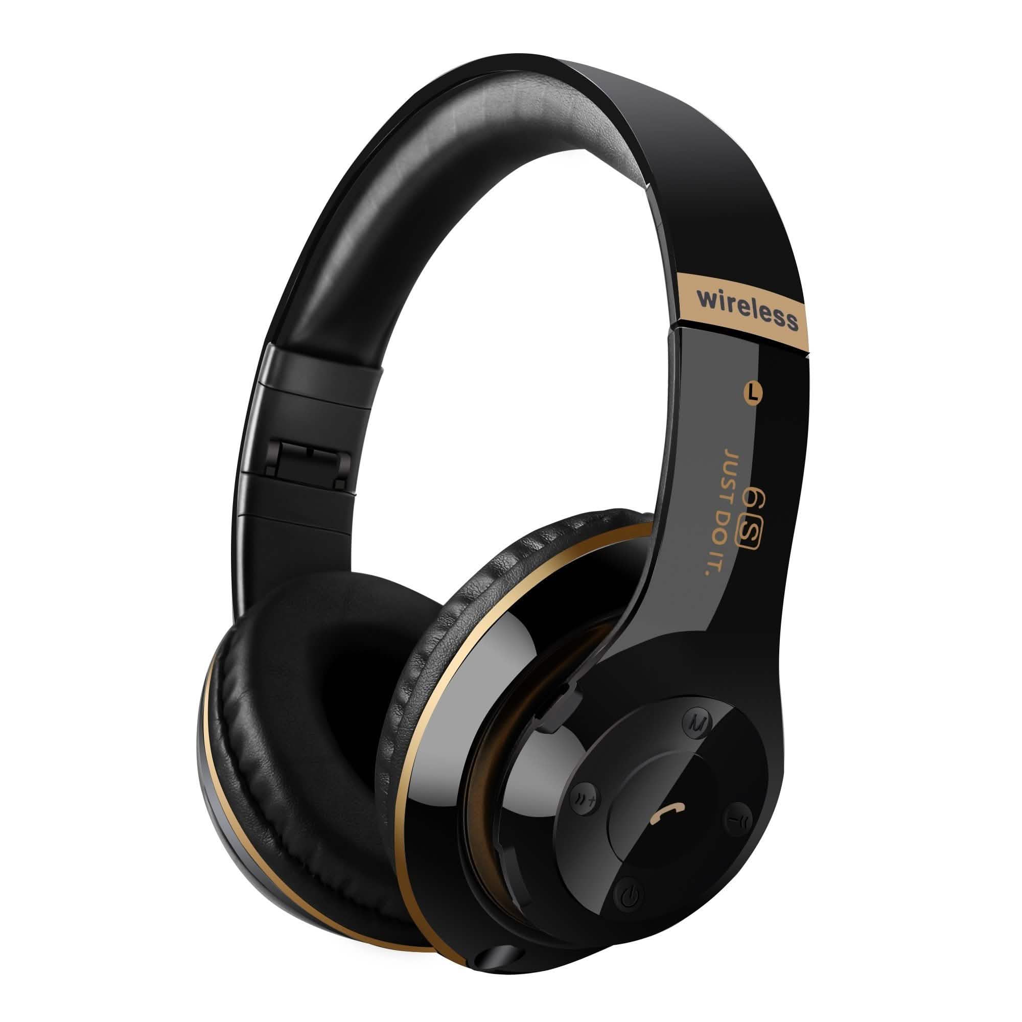 Wireless Bluetooth Headphones Stereo Heavy Bass Earphones Over the Ear Headset Headphones & Audio - DailySale