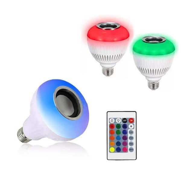 Wireless Bluetooth Multi-Color Light Bulb Speaker Home Essentials - DailySale