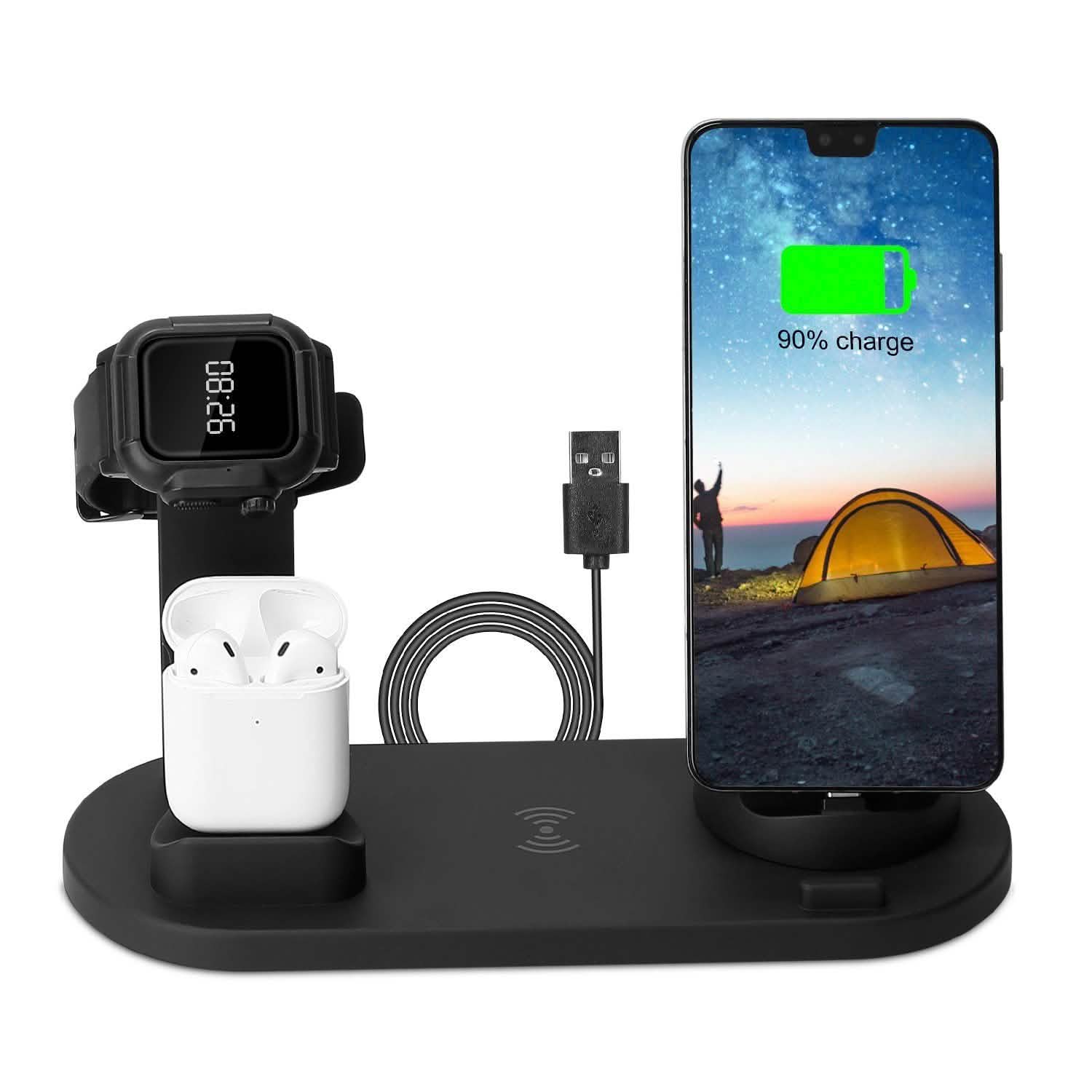 Wireless Charger Dock 4-in-1 10W Mobile Accessories - DailySale