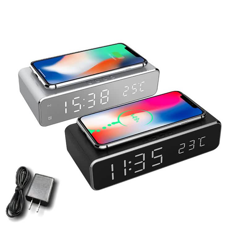 Wireless Charging Digital Alarm Clock Household Appliances - DailySale