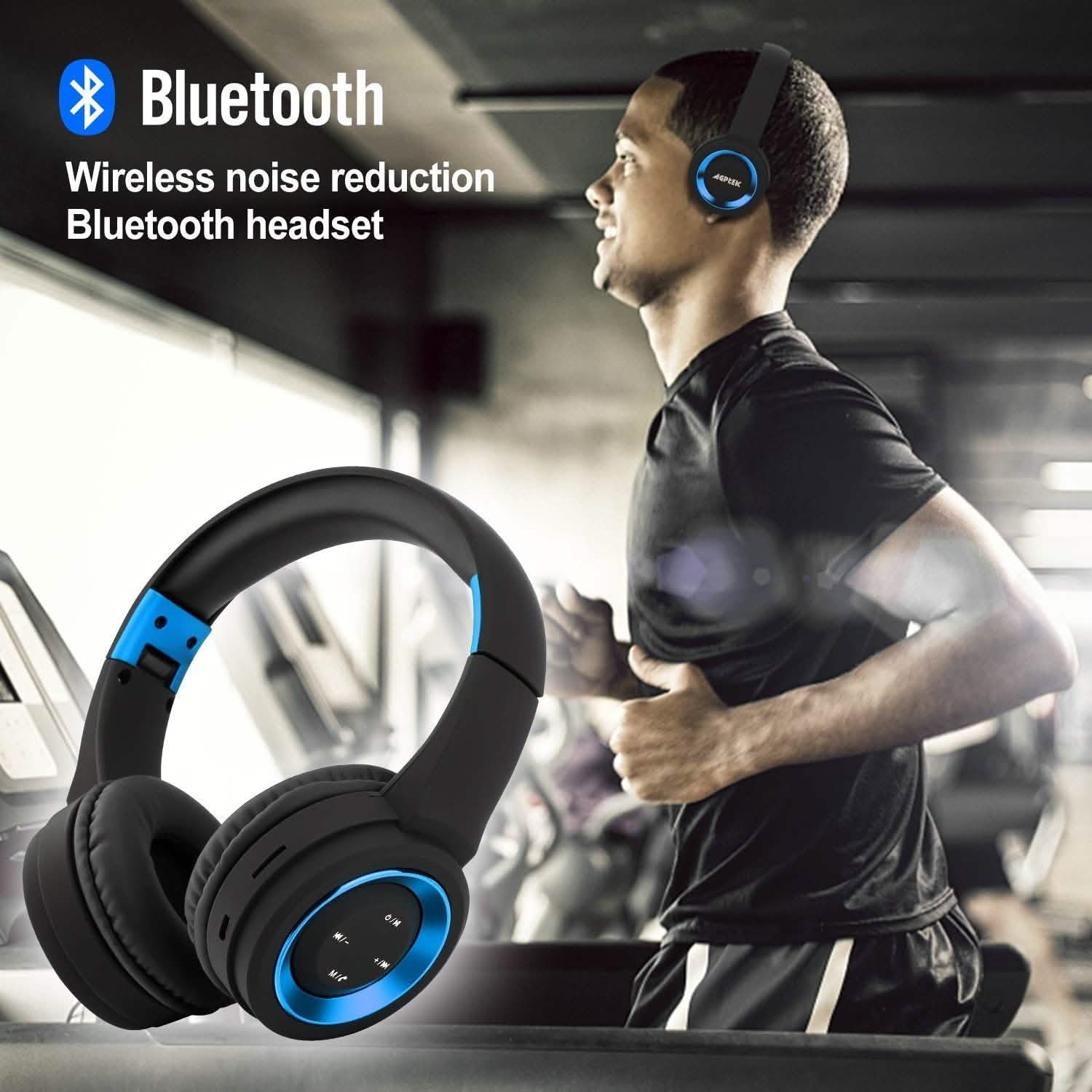 Wireless Headphones Bluetooth Headset Noise Cancelling Over Ear With Microphone Headphones & Audio - DailySale